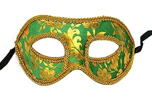 AZYOUNG Mens Black White Blue Colored Half Face Masquerade Party Mask