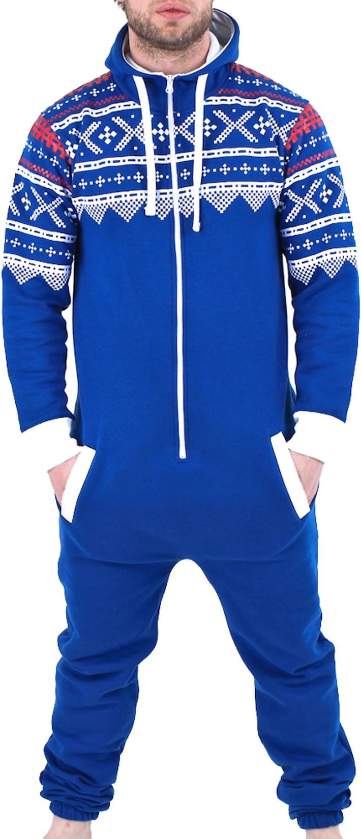 Juicy Trendz Premium Mens One Zip Onesie Hoodie Hoody Jumpsuit Playsuit Tracksuit Mens UK Medium