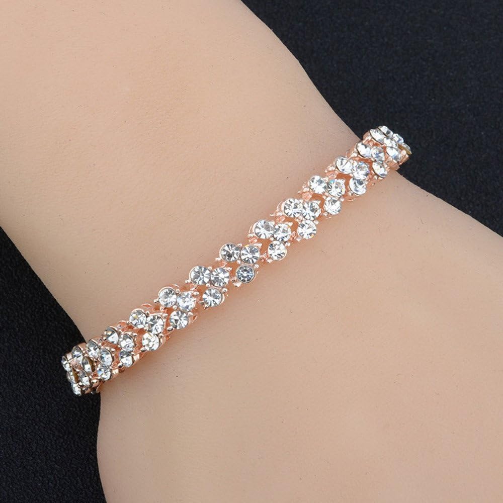 Peigen Roman Style Woman Crystal Diamond Bracelets Gifts