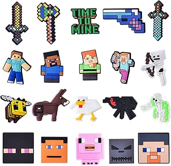 crocs minecraft charms