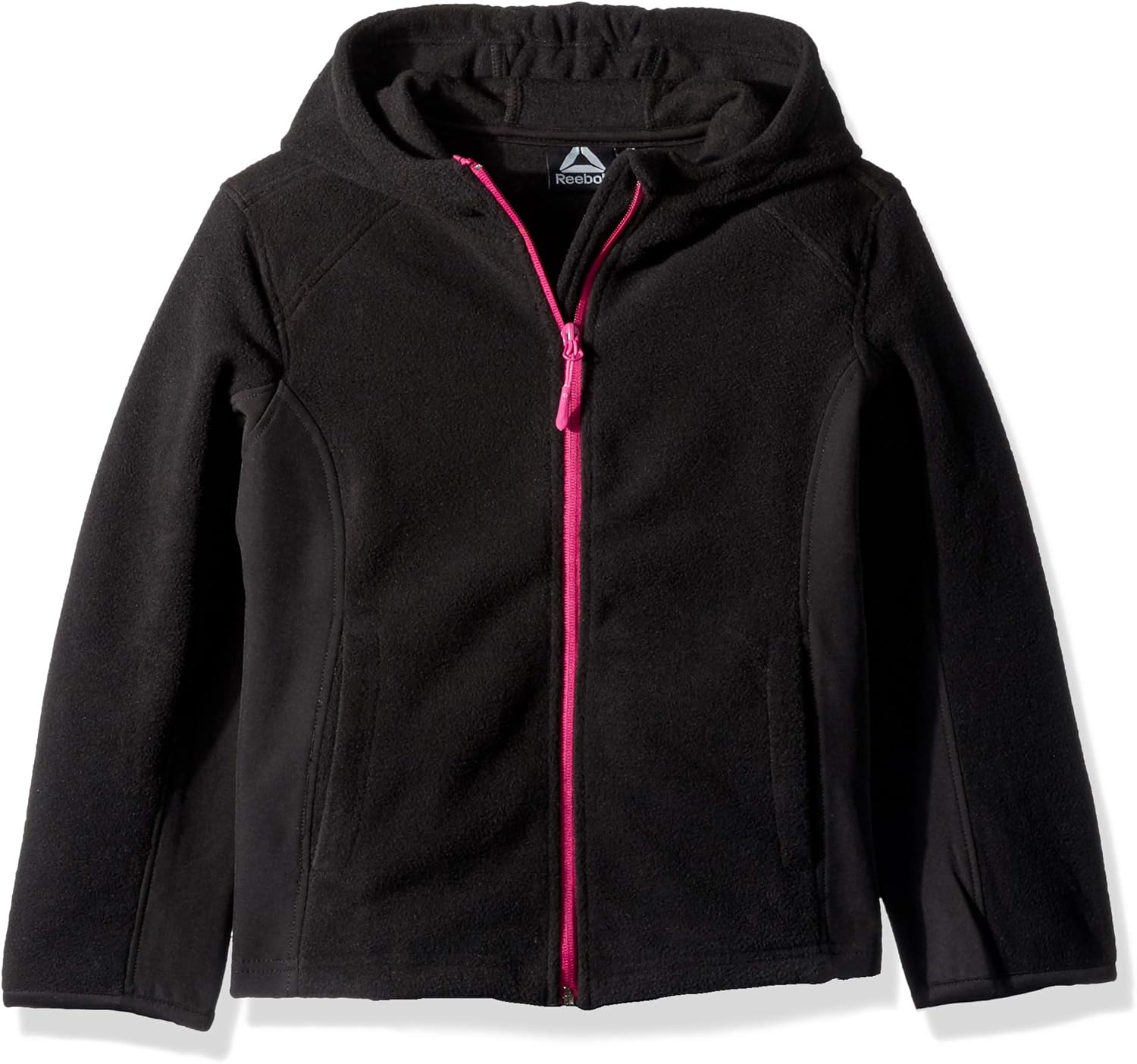 Reebok Girls' Little Active Hooded Polar Fleece Jacket