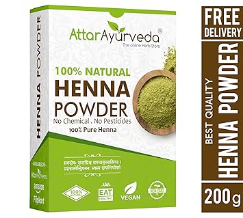 Attar Ayurveda Natural Henna powder for hair (200 gm)