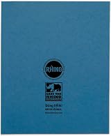 Rhino 8 x 6.5 Exercise Book 48 Page Pack of 10 Light Blue view 7