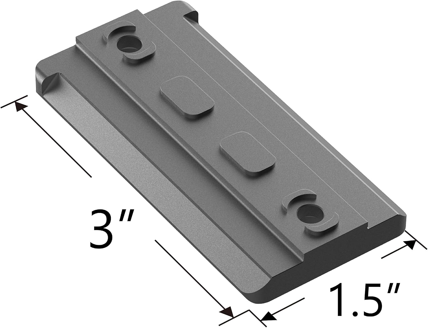 Tough Tactical Tools MLok Arca-Swiss Rail Adapter, RRS Tripod Dovetail Adapter (MLOK), Black, 3 x 1.5 x 0.3 inches - Image 5