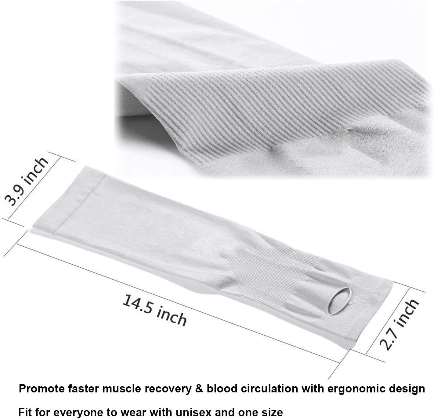 UV Protection Cooling Arm Sleeves, 5-Pairs Athletic Hand Cover Cooling UV Protection Arm Sleeves(White Black Gray Pink Purple): Industrial & Scientific