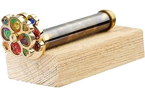 AL QAYIM Handcrafted Brass Kaleidoscope in Gift Box, Vintage Antique Design, 3D Mirror Lens, Ideal Gift for Adults- Birthday, Special Valentine's Day Gifts for Men & Women