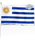 Amazon.com : DANF Uruguay Flag 3x5 Ft Thick Polyester, Fade