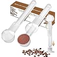 Coffee Scoop with Funnel for Ground Coffee, Protein Powder & Tea, 2 Tbsp | Mess-Free Scoop Funnel for Reusable K-Cup, Counter