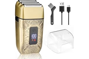 LCMWB Foil Shavers for Men, Electric Razor with Triple Blades, LED Display, Cordless Rechargeable Shavers for Men, Men's Foil Shaver for Close Shave, Dry & Wet Shave