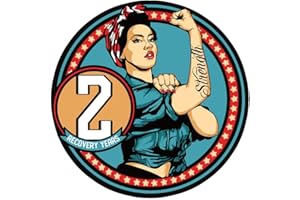 MYRECOVERYSTORE Rosie Recovery AA Medallion Sobriety Chip in Years 1-50 (Year 2)