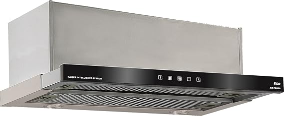 Kaiser Dunstabzugshaube/Flachschirmhaube 60cm//Edelstahl/ Saugstarker Motor 910m³/h /Ausziehbar/Ablufthaube/Umlufthaube inklu