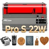 Creality Falcon 2 Pro S 22 Laser Engraver with Air Assist, 22W Enclosed Laser Engraver and Cutter Machine, Camera Visual Assistance, Laser Engraving Machine for Wood Metal Gifts Batch Process