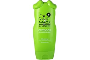 Wags & Wiggles Outdoor Citronella Dog Shampoo in Lemon Drop Scent | Great Smelling Dog Shampoo, Cleansing Dog Grooming Supplies for Smelly Dogs, 16 Oz