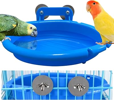 cakefly Bird Bath Tub for Small Birds Budgie Parrot Cage Cage Accessories
