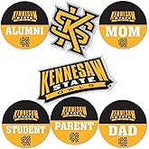 Desert Cactus Kennesaw State University Sticker Owls KSU Vinyl Decals Laptop Water Bottle Car Scrapbook (Round Family)