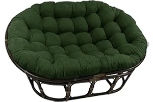 Blazing Needles Microsuede Double Papasan Cushion, 1 Count (Pack of 1), Hunter Green