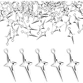 Ymapinc 200Pcs Silver Star Charms for Jewelry Making Small Metal Hollow Four-pointed Star Charms for DIY Craft Bracelet Earrings Necklace Pendant Aesthetic Connectors