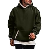 JMIERR Mens Hoodies Pullover Casual Cotton Fleece Hooded Sweatshirts Long Sleeve Shirts