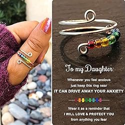 YCYHHW 2024 New Ring Fidget Ring- Rotatable Bead
