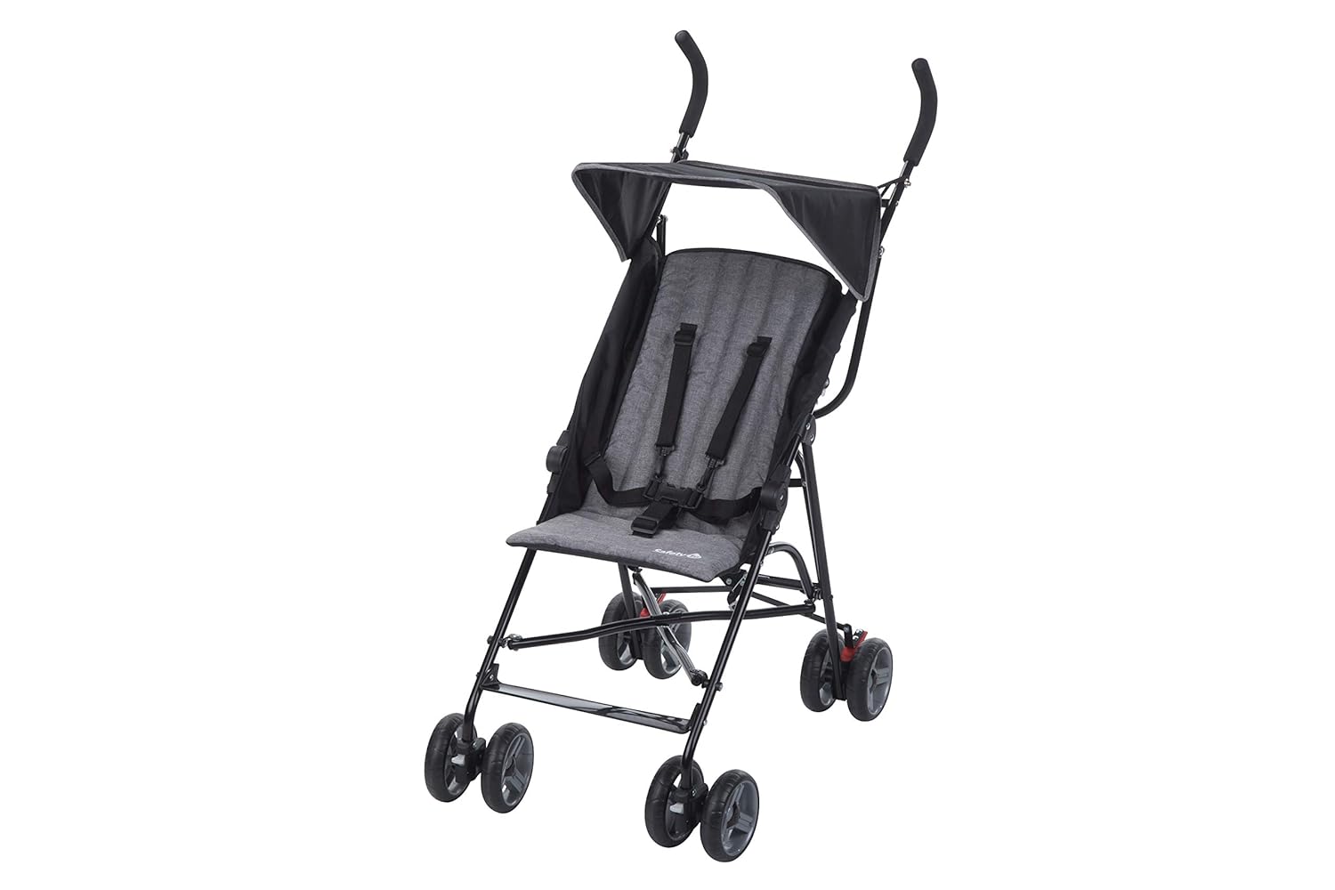 Safety 1st 1115666000 Safety 1st Buggy Flap, leichter Kinderwagen mit Sonnendach, Relax-Position und extra Polsterung (ab 6 Monate bis 15 kg), black chic (schwarz), schwarz