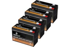 CB CHROMEBATTERY 12V 9AH Sealed Lead Acid (SLA) Rechargeable Battery – F2 Terminal – Deep Cycle Design – for UPS, Alarm Systems, Emergency Lighting, Scooters, Medical & Solar & More