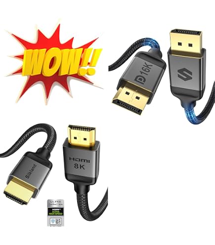 Amazon.com: Silkland 10K 8K HDMI 2.1 Cable+240W Short USB C to USB