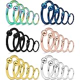 Dyknasz Septum Hoop Rings 16G Surgical Steel