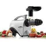 Omega NC800HDS Juicer Extractor and Nutrition System Creates Fruit Vegetable and Wheatgrass Juice Quiet Motor Slow Masticatin