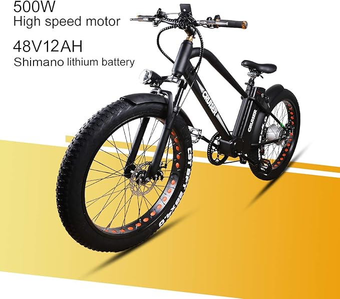 electric fat bike 36v 350w lithium yellow review