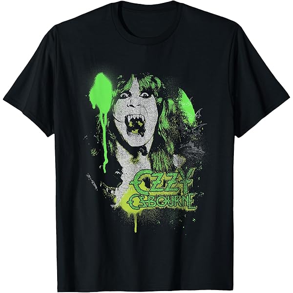 Amazon.com: Ozzy Osbourne – Distressed Vintage Cross T-Shirt
