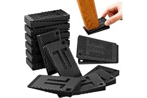 20 Pcs Furniture Levelers Plastic Shims for Leveling, Table Wedges, Table Leg, Non-Slip, Stackable, Table Shims for Fixing Wo