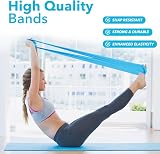 Beenax Resistance Band Light 0.35mm 15lbs for Workout Pilates Yoga view 3