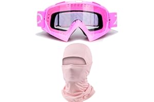 ZJNUO ATV Goggles with Balaclava face Mask for Men Women and Youth, Dirt Bike Motorcycle Motocross Riding Ski Goggles