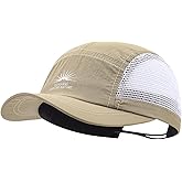 Gvatasz Mesh 5 Panel Baseball Cap Short Brim Hats for Men Breathable Dad Hat Quick Dry Sports Caps Casual Umpire Cadet Hats