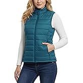 Outdoor Ventures Women's Lightweight Puffer Vest Outerwear Zip Up Warm Sleeveless Winter Jacket Padded Gilet Quilted Coat