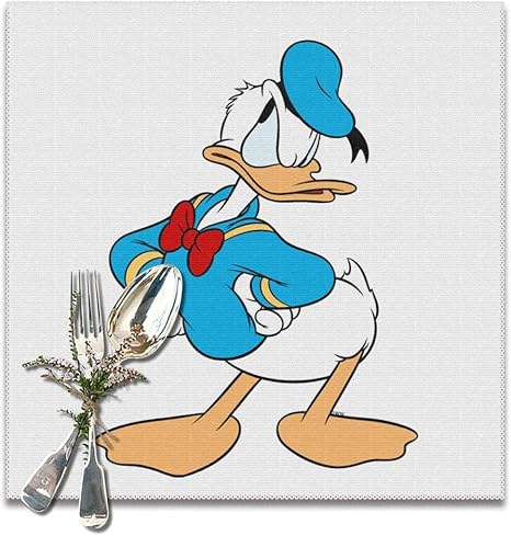 Amazon 怒ったドナルドダック1 ランチョンマット 食卓飾り 断熱 滑り止め おしゃれ かわいい 高級感 お手入れ簡単 コーヒーマット 家庭レストラン用 6枚セット プレースマット 30 30cm ランチョンマット オンライン通販
