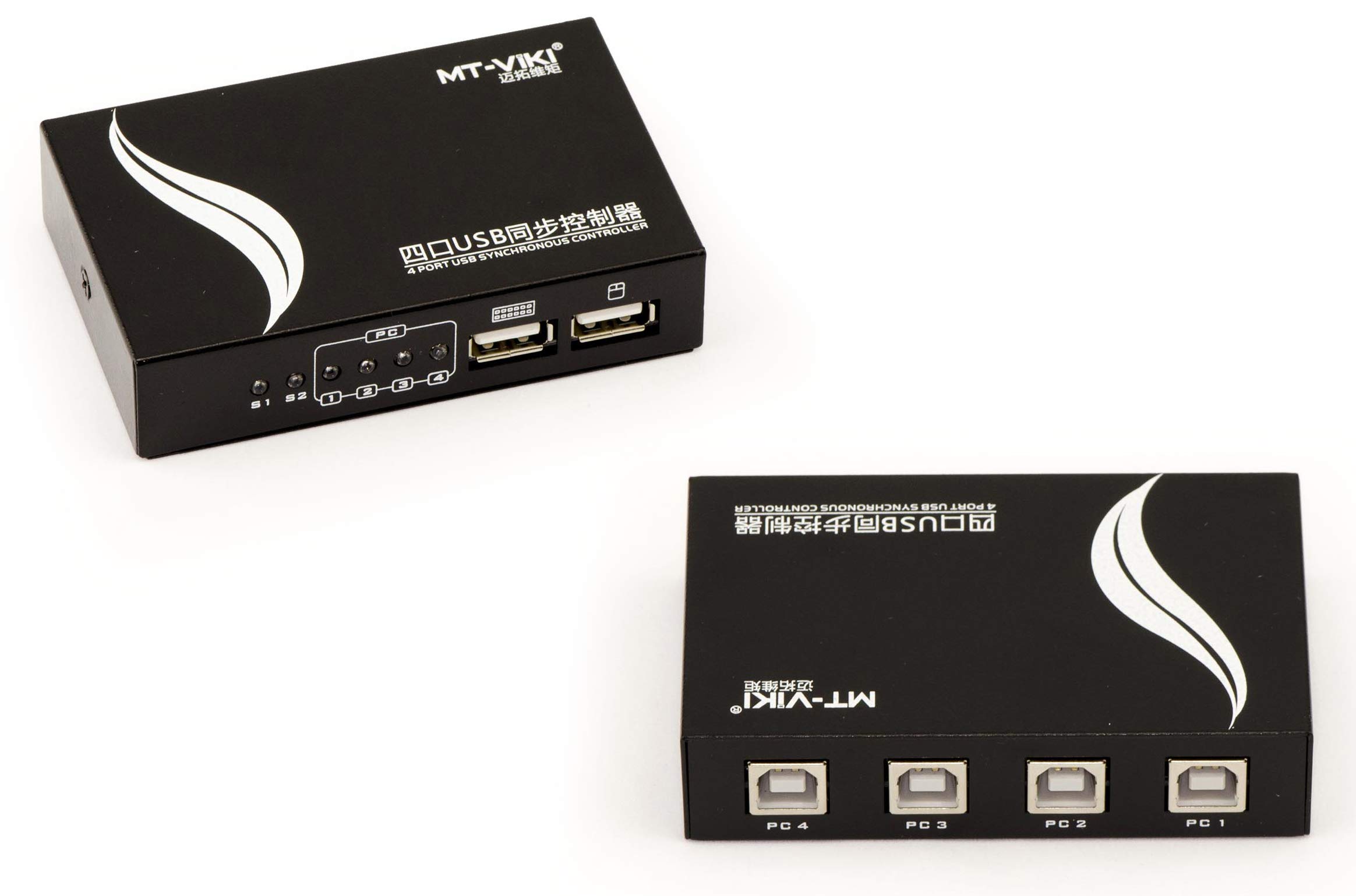 KALEA-INFORMATIQUE KM SYNCHRONIZER 4 ports with cords for simultaneous use of keyboard and mouse on 4 PCs