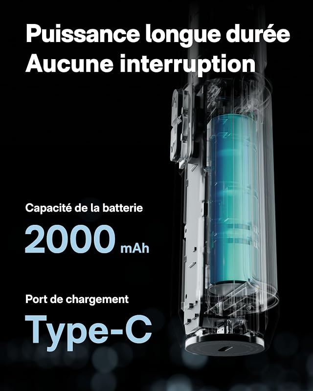 PixelDrive Tournevis électrique, 6 réglages de couple (0,5-6 N·m), 30 embouts 1/4'', LED, pour électronique et bricolage, cadeau homme