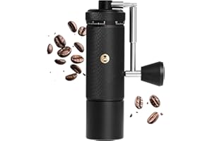 Manual Coffee Grinder S3 ESP TIMEMORE, External Adjustment, Designed for Espresso, Upgrade Integrated All-Metal Body, Folding Handle, Black