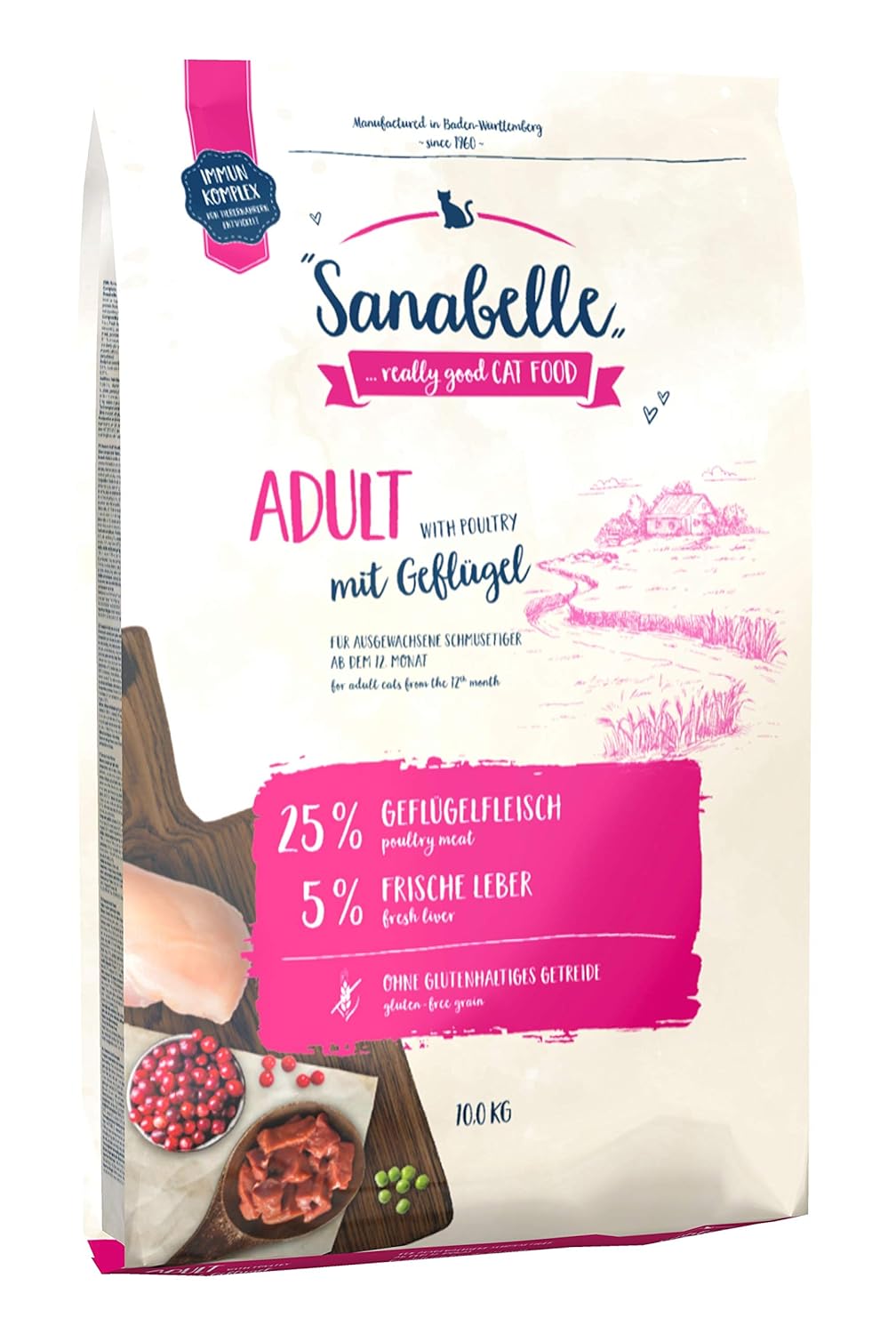 Sanabelle Adult Mit Geflügel Katzentrockenfutter Für Ausgewachsene Katzen Ab Dem 12 Monat