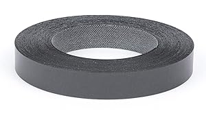 FD FURNDIY Furndiy 3/4" x 50' Roll of Anthracite-Grey Pre-Glued Melamine Edgebanding Tape - Melamine Edge Banding Tape - Iron on Edgebanding - Edgebanding for Furniture Restoration (Anthracite-Grey, 3/4" x 50ft)