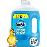 Dawn Ultra Dish Soap Refill Jug, Large Size Original Blue Liquid Dishwashing Detergent, Powerful Dish Soap for Grease, 51.5 oz