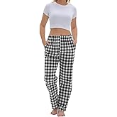 SAMGU Women's Pajama Pants, Soft Cotton Sleep Lounge Pants, Comfy Homewear pjs, Elatic Waist Pajama Bottom Pants for Women