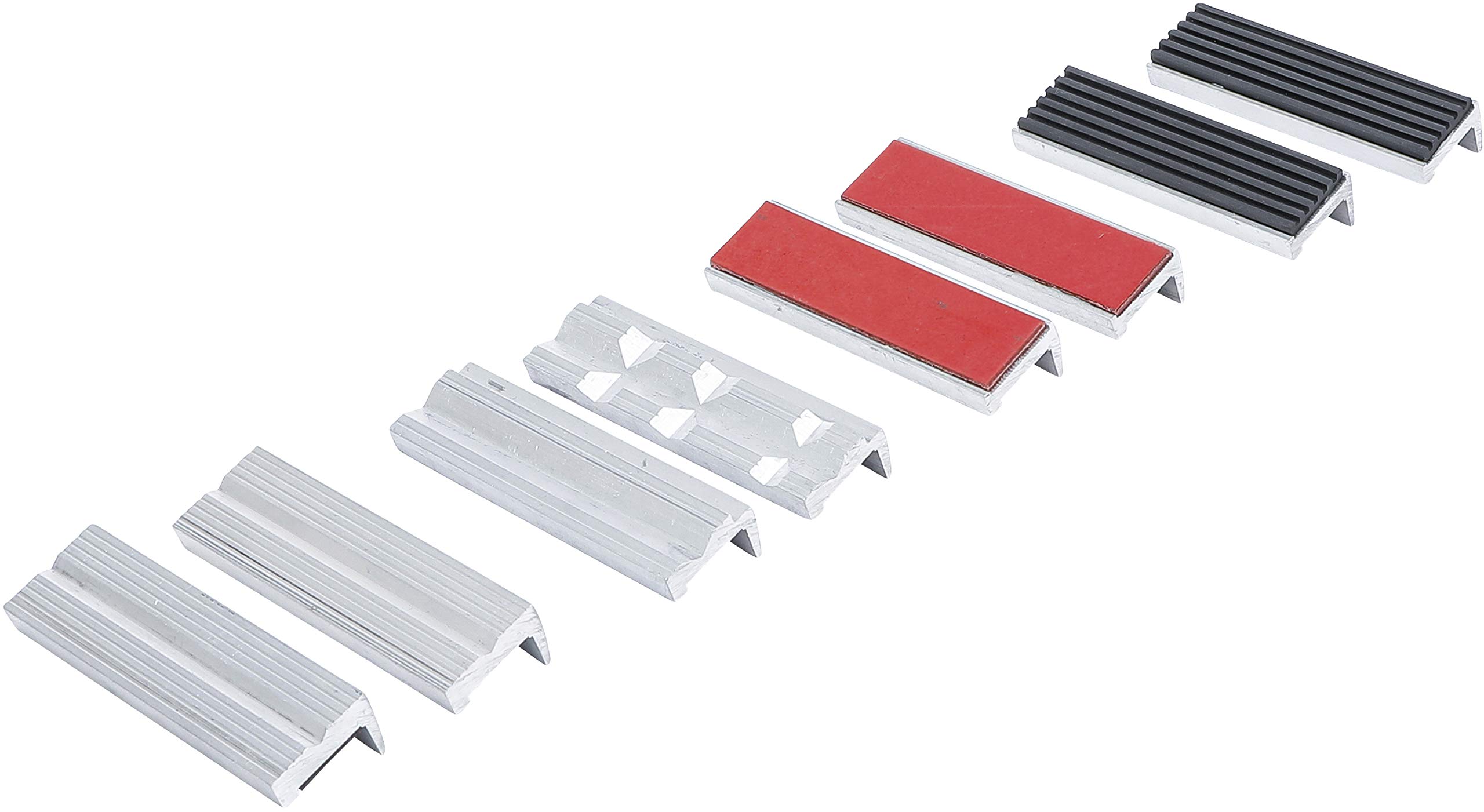 BGS 8442 | Bench Vice Jaw Protector Set | Aluminium | 100 mm | 8 pcs.