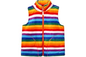 Mud Kingdom Boys Girls Polar Fleece Vest Jacket Ligntweight Plain Vest Full Zipper Sleeveless