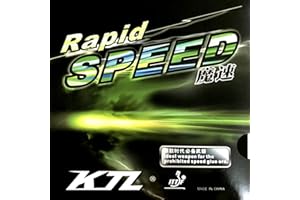 KTL LKT Rapid Speed (Rapid-Speed) Pips-in Table Tennis (Ping Pong) Rubber with Sponge (Black, 2.2mm)