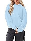 MAXIMGR Oversized Bow Trim Print Hoodies