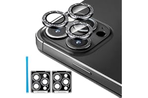 Jeluse [3X2 Pack] Camera Lens Protector for 14 Pro Max for 14 Pro, 9H Tempered Glass Screen Protector Cover [Alignment Kit Eazy installation] Metal Individual Ring