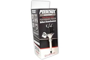 PerTronix D100710 Flame-Thrower Electronic Ignition Billet Distributor with Ignitor II Technology, Compatible with Chevrolet Small Block/Big Block, Plug and Play, Vacuum Advance, Black Male Cap