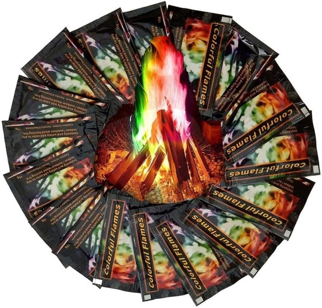 edited Multicolor Flame Powder Flame Dyeing Outdoor Bonfire Party Suppl Magic Kits